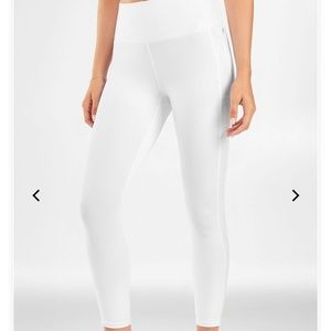 White Fablectics leggings
